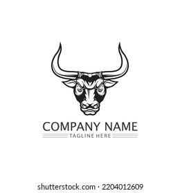 logotipo de toro y distintivos de bocina protector de icono