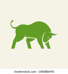Bull Logo. Icon design. Template elements