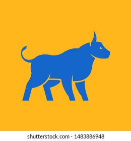 Bull Logo. Icon design. Template elements