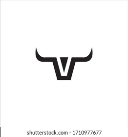  Bull Logo  icon design  Vector Image , bull  logo design template inspiration vector image , head bull abstract logo 