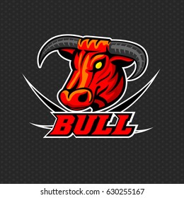 Bull logo icon design vector illustration