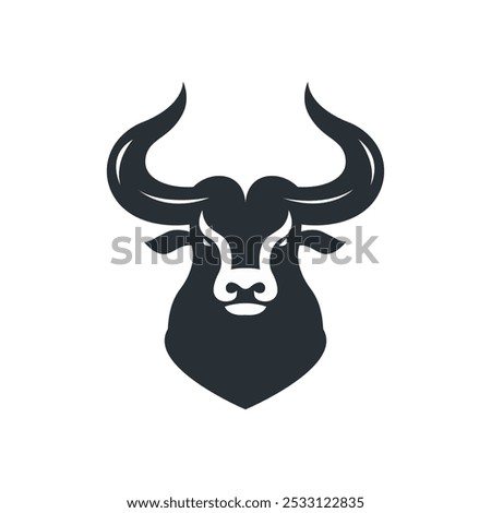 Bull Logo icon. Simple vector illustration.