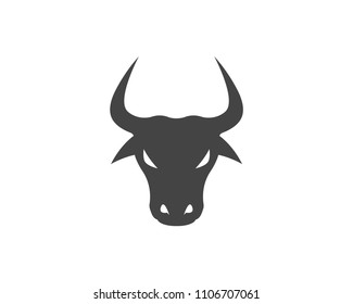 Bull logo icon template. taurus icon symbol design