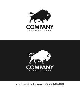 bull logo icon and vector