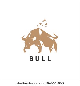 bull logo icon vector design