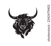 Bull logo icon vector illustration