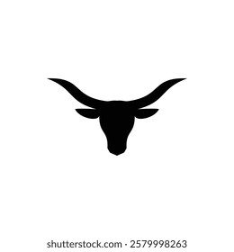 bull logo icon vector illustration silhouette