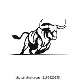 Bull Logo Icon Vector Template Design Stock Vector (Royalty Free ...