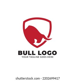 bull logo icon vector template.