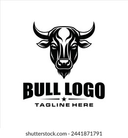 Bull logo ,inspiration design ,vector ,illustraction 