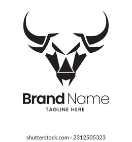 bull logo, logo mascot illustration