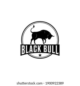 bull logo on white background