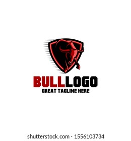 Bull Logo - Bull & Shield Great for any related Company theme.
