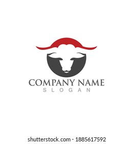 bull logo and symbol vector 