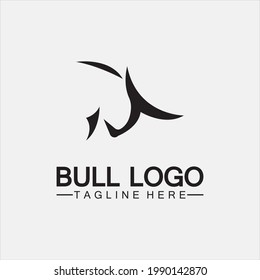 Bull logo and symbols vector template icons app