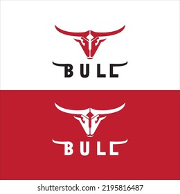 Bull logo and symbols vector template icons design