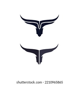 Bull logo and symbols vector template icons app