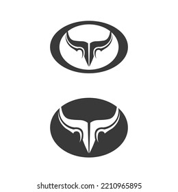 Bull logo and symbols vector template icons app
