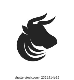 bull logo template. Icon Illustration Brand Identity. Isolated and flat illustration. Vector graphic