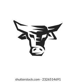 bull logo template. Icon Illustration Brand Identity. Isolated and flat illustration. Vector graphic