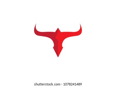 Bull Logo Template vector icon illustration
