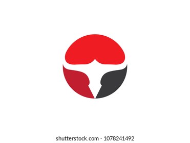 Bull Logo Template vector icon illustration