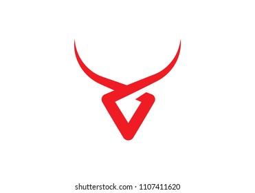 Bull Logo Template vector icon illustration