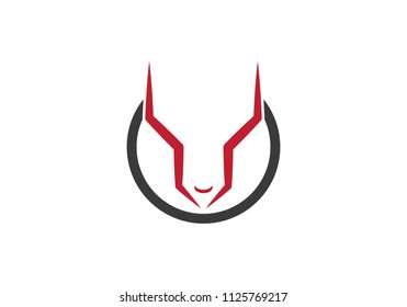 Bull Logo Template vector icon illustration