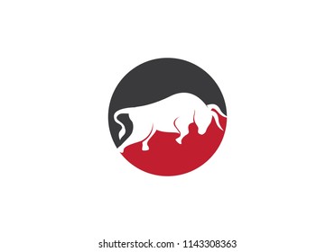 Bull Logo Template vector icon illustration