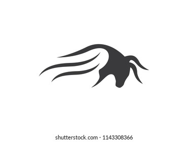 Bull Logo Template vector icon illustration