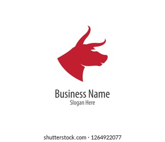 Bull logo template vector icon