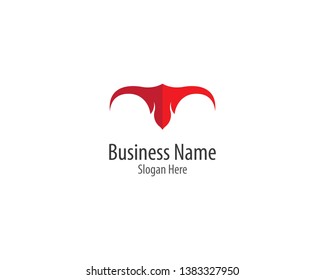 Bull logo template vector icon