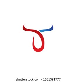 Bull logo template vector icon design