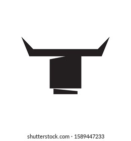 Bull logo template vector icon design