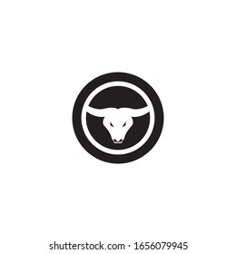 Bull logo template vector icon design
