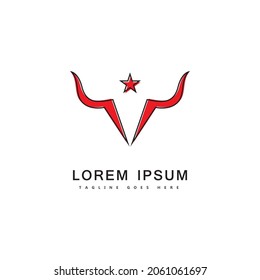 Bull Logo Template vector icon illustration