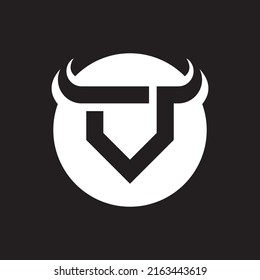 Bull logo template vector icon design