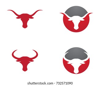 Bull Logo Template vector icon illustration