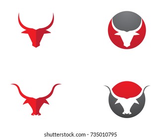Bull Logo Template vector icon illustration