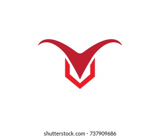 Bull Logo Template vector icon illustration