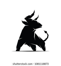 Bull logo template. Vector Illustration