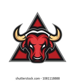 Bull logo template. Vector Illustration