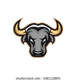 Bull logo template. Vector Illustration