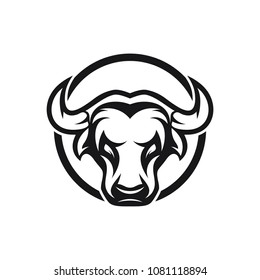 Bull logo template. Vector Illustration