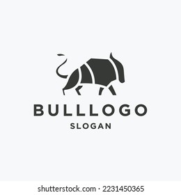 Bull logo template vector illustration design