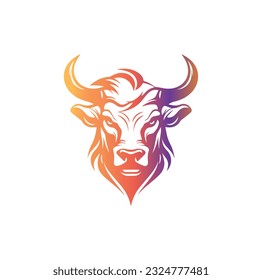 Bull logo template vector symbol