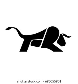 bull logo vector.