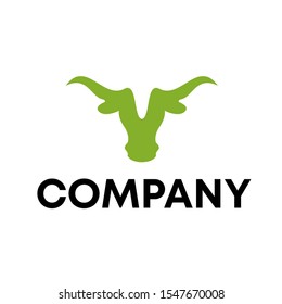 bull logo vector design template sign