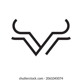 bull logo vector design template