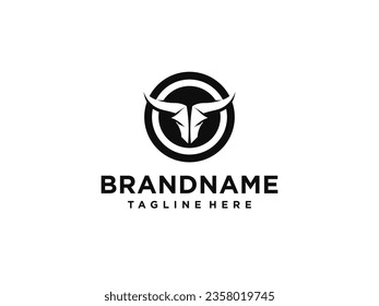 bull logo vector. bull head logo design inspiration
